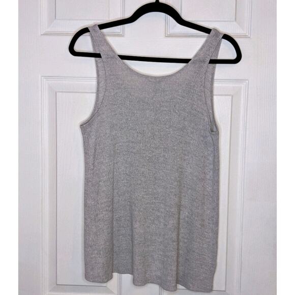Staring At Stars Lightweight Grey Knit Sweater Tank Top M - Picture 5 of 5